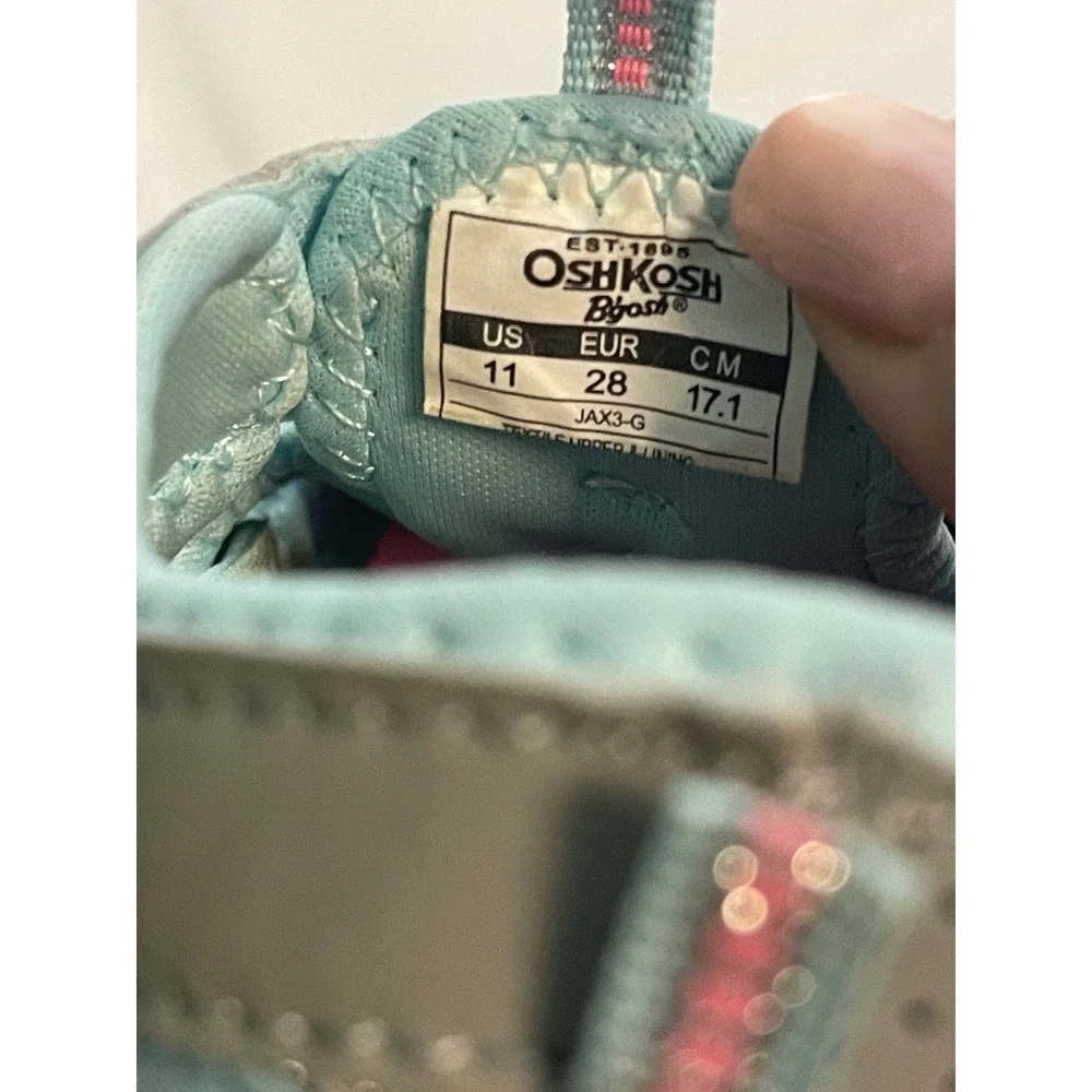 Oshkosh Girls Water‎ Shoes Sandals Size 11 • Purple And Gray •bin3
